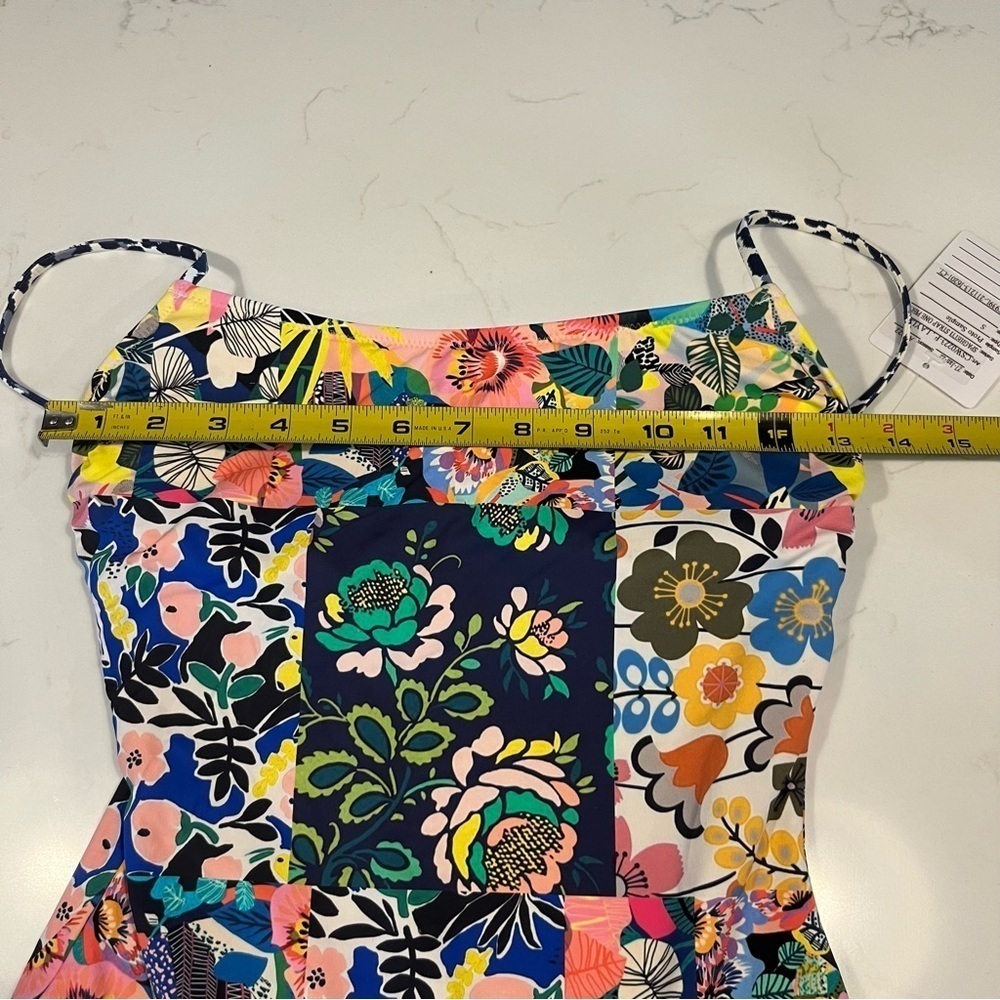 Johnny Was Layla Spaghetti Strap One Piece Floral Swimsuit Sm - Picture 12 of 12